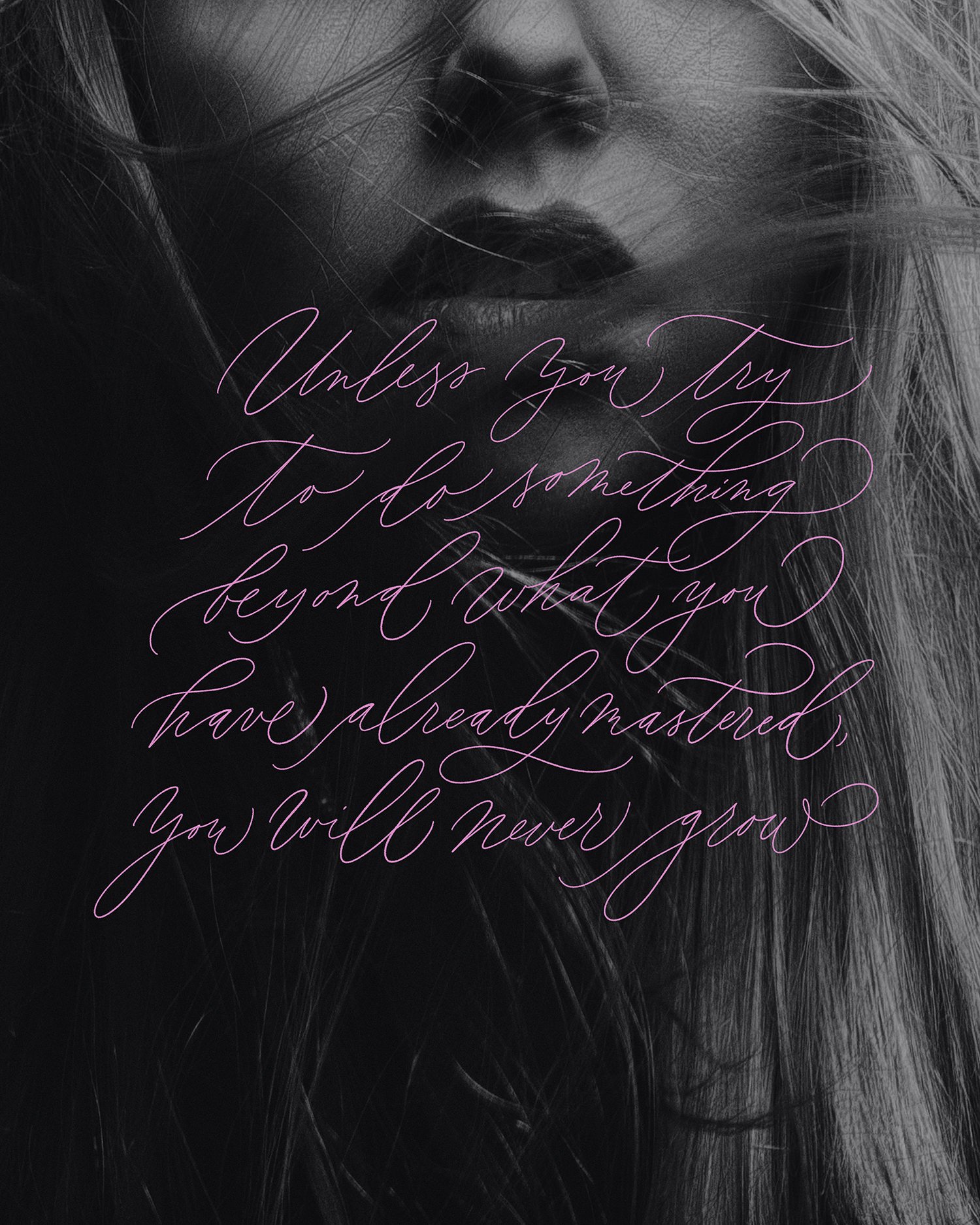 Inspiring quote by Ralph Waldo Emerson - Lettering by Svetlana Postikova - Type and Graphics Studio
