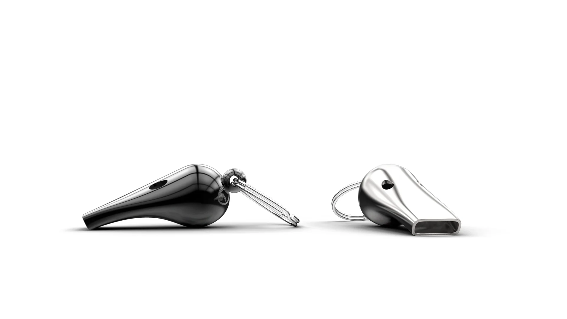 James Plant Studio - sports whistles - black and steel.jpg