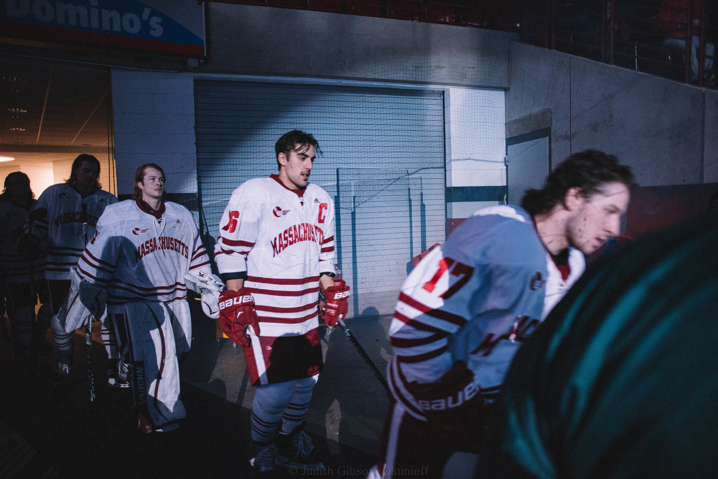 UMass Men's Ice Hockey lost to Merrimack 4-2 at the Mullins Center Friday night.

Photo by Judith Gibson-Okunieff 
