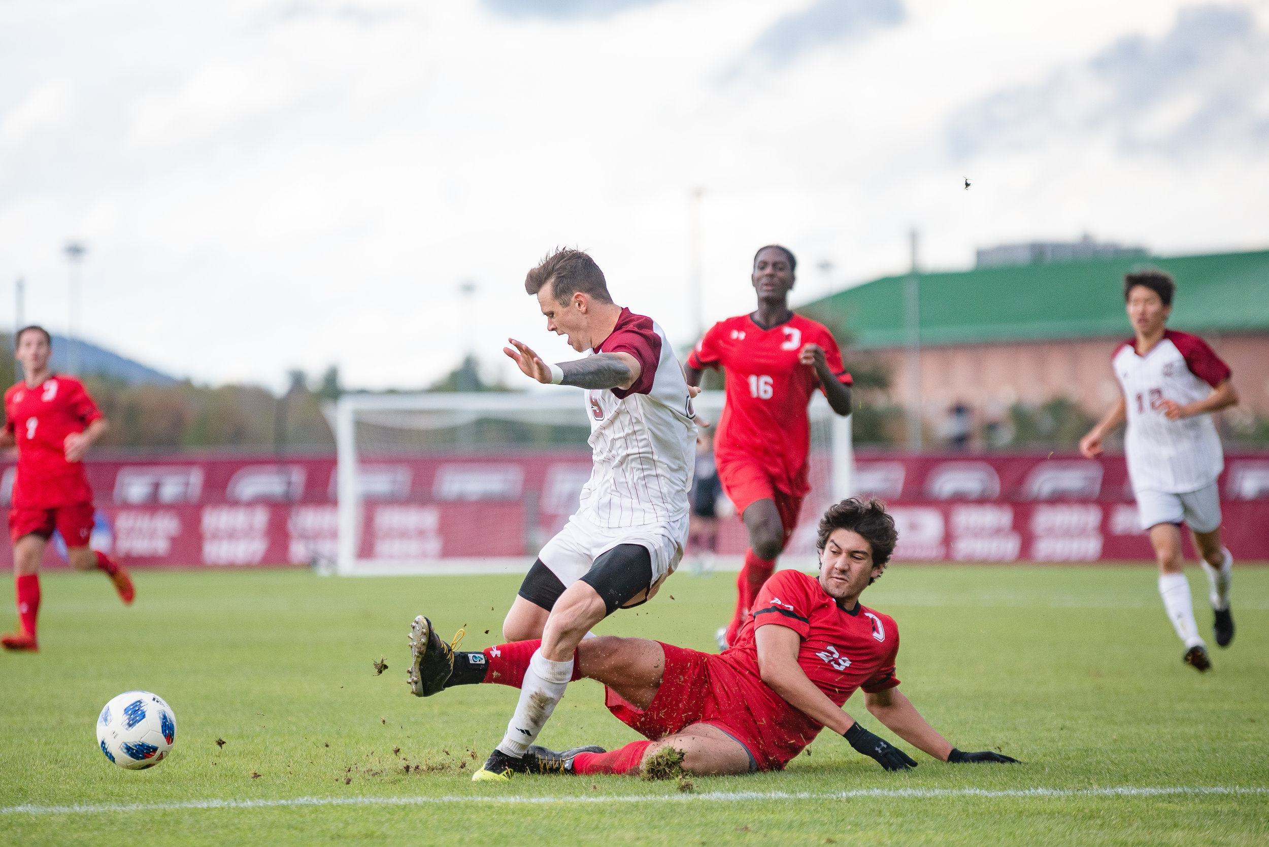  UMass Men's Soccer loses to Davidson 0-2 in Amherst on Wednesday, Oct. 17, 2018.  (Photo by Judith Gibson-Okunieff) 