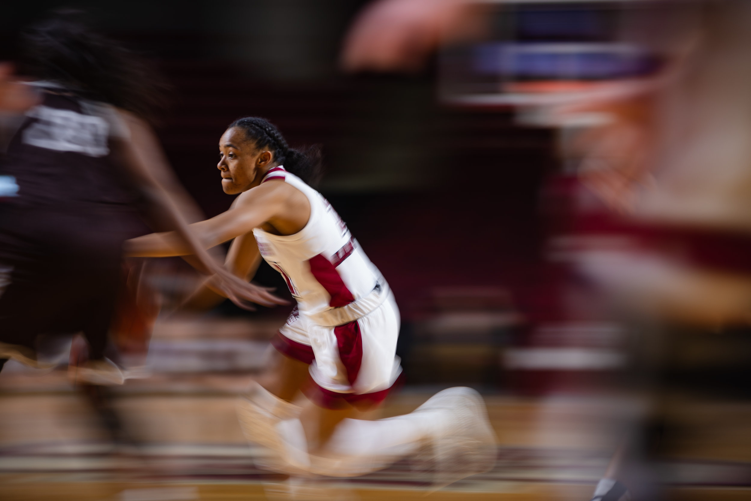  UMass Women's Basketball falls short against St. Bonaventure in a close game, losing by 1 point. The final score was 63-64 at the Mullins Center on Saturday Jan. 26, 2019.  (Photo by Judith Gibson-Okunieff) 