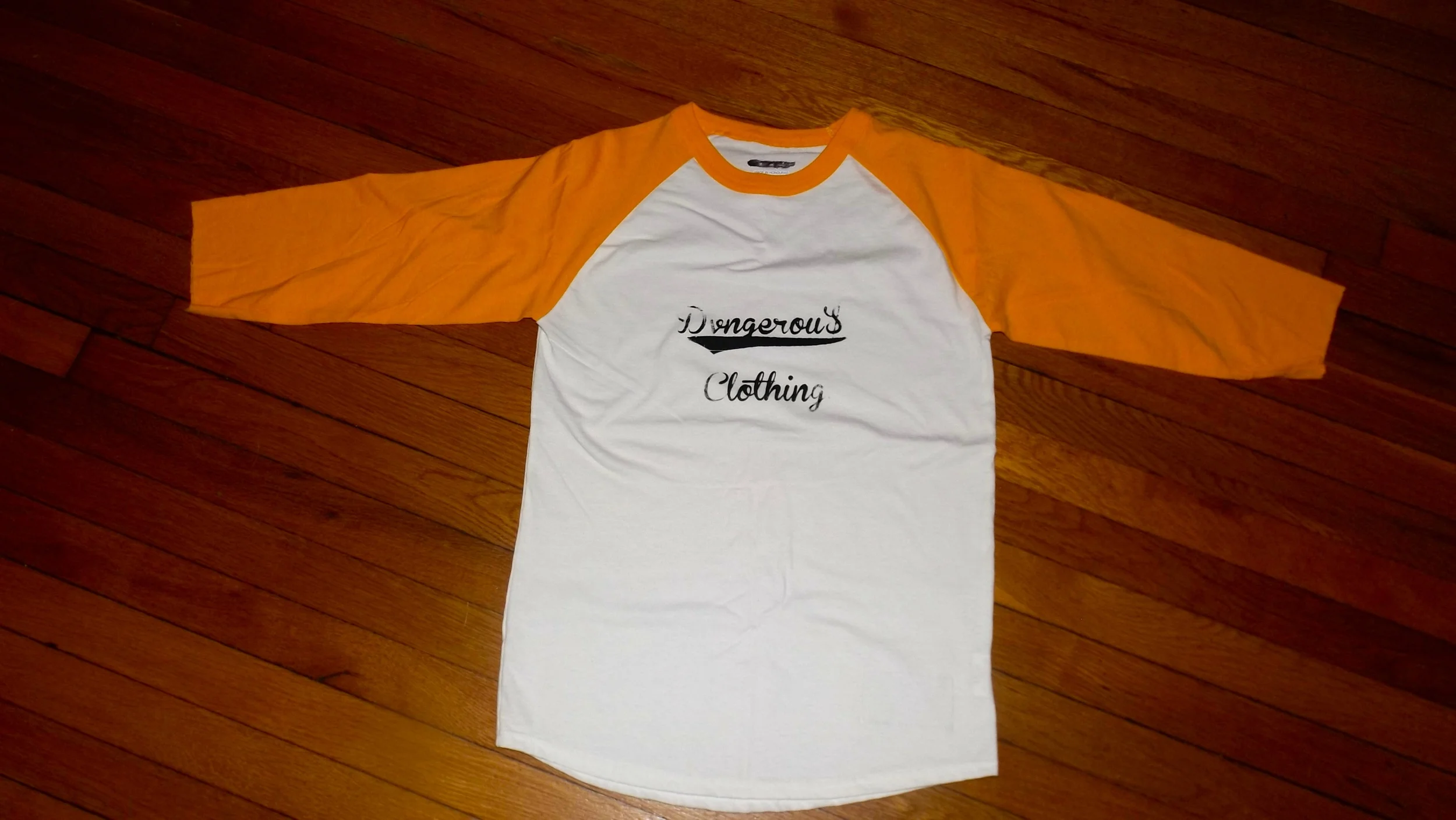 NEW DVNGEROU$ CLOTHING YELLOW &amp; BLACK RAGLAN JERSEY