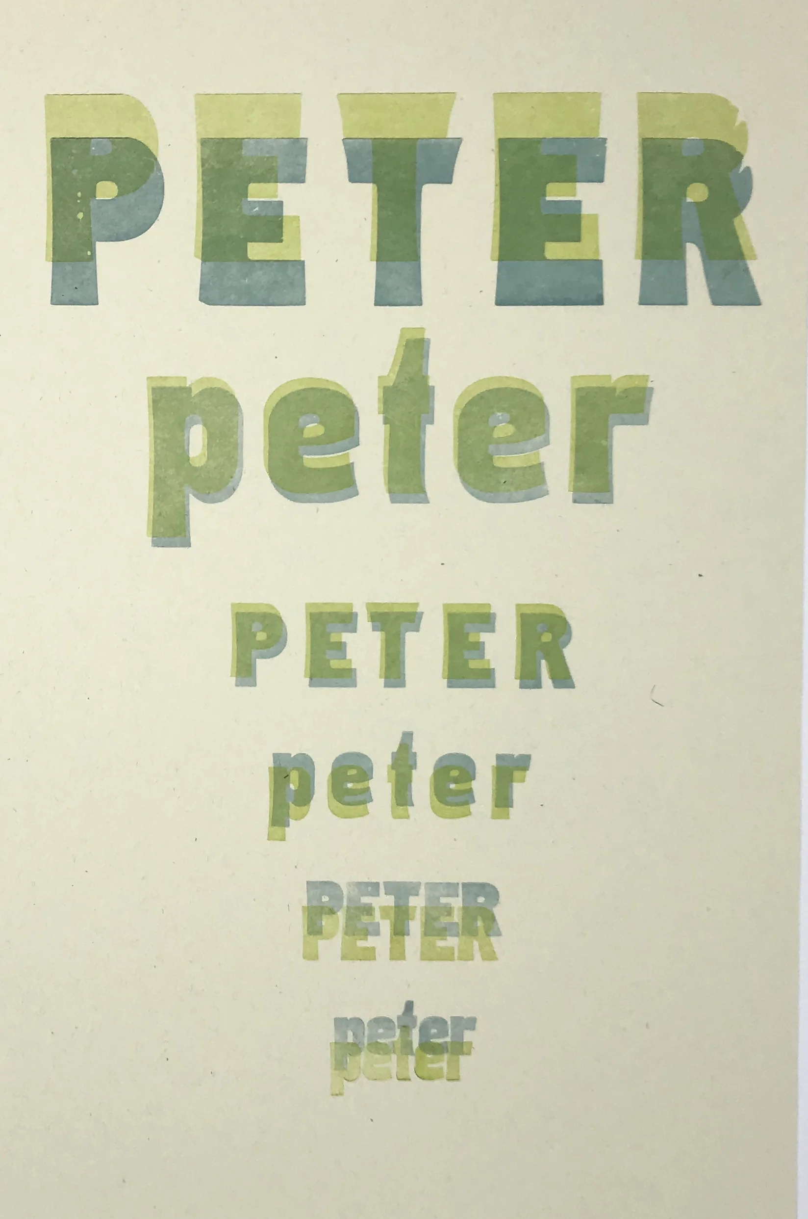 Peter Peter Peter