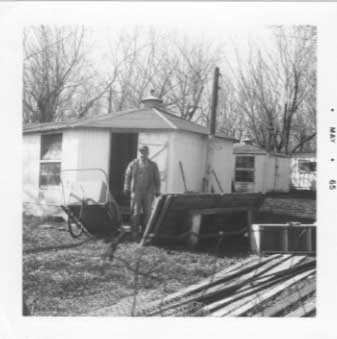 Carl Bisanz removing some nests in 1965.