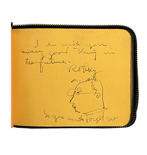 mark ROTHKO- ”self-portrait”, 1940, signed drawing (PSA Certified)