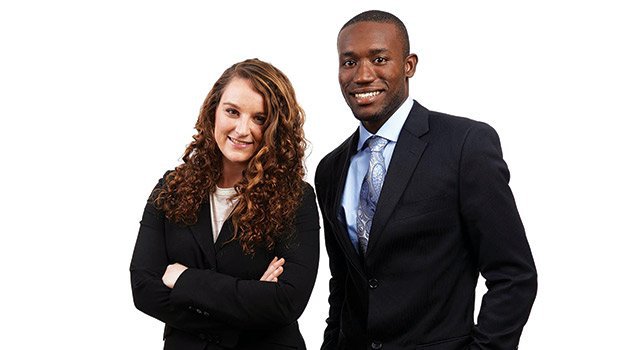 Emily and her business partner Kwami Williams