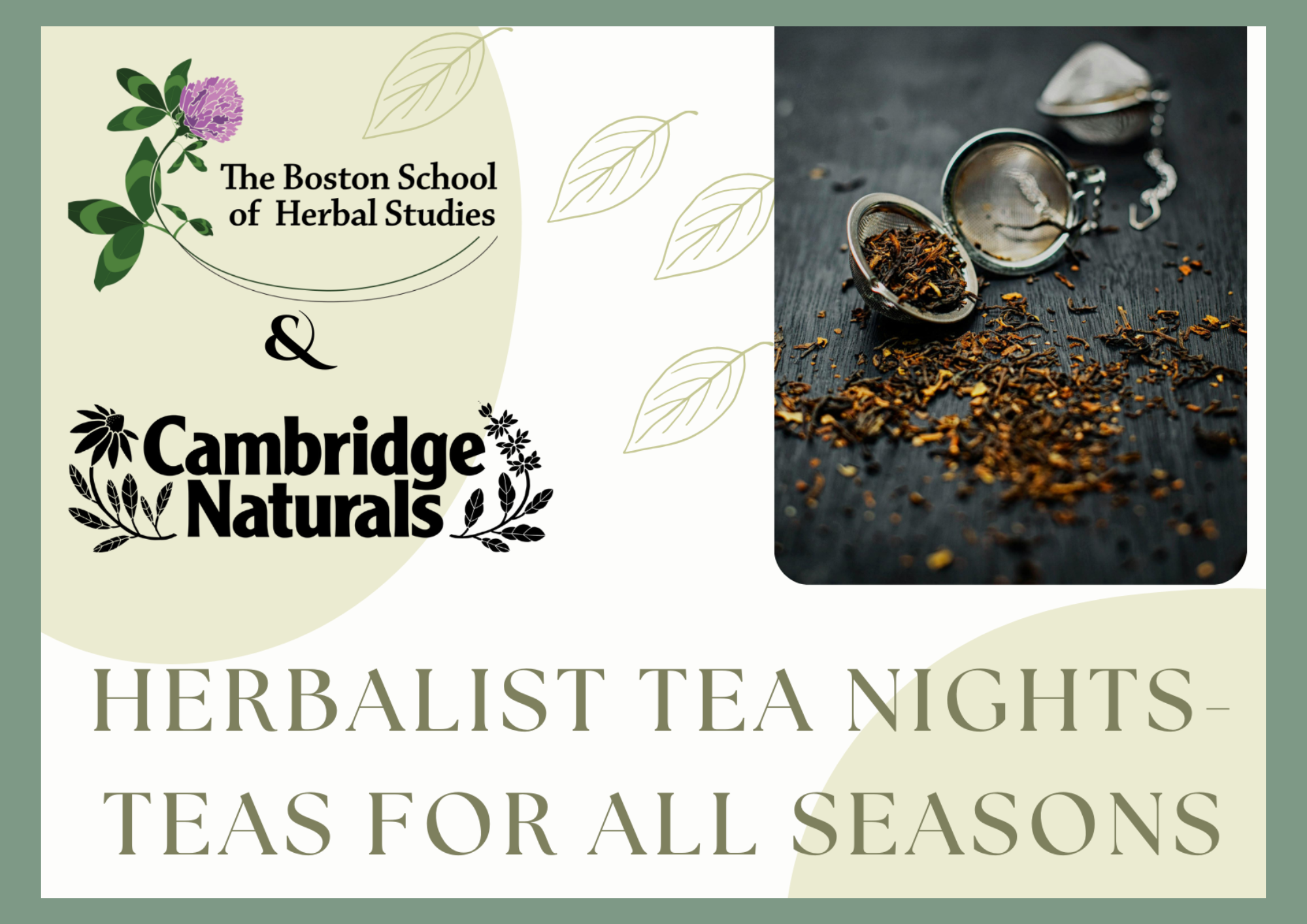 Herbalist Tea Nights with the Boston School of Herbal Studies