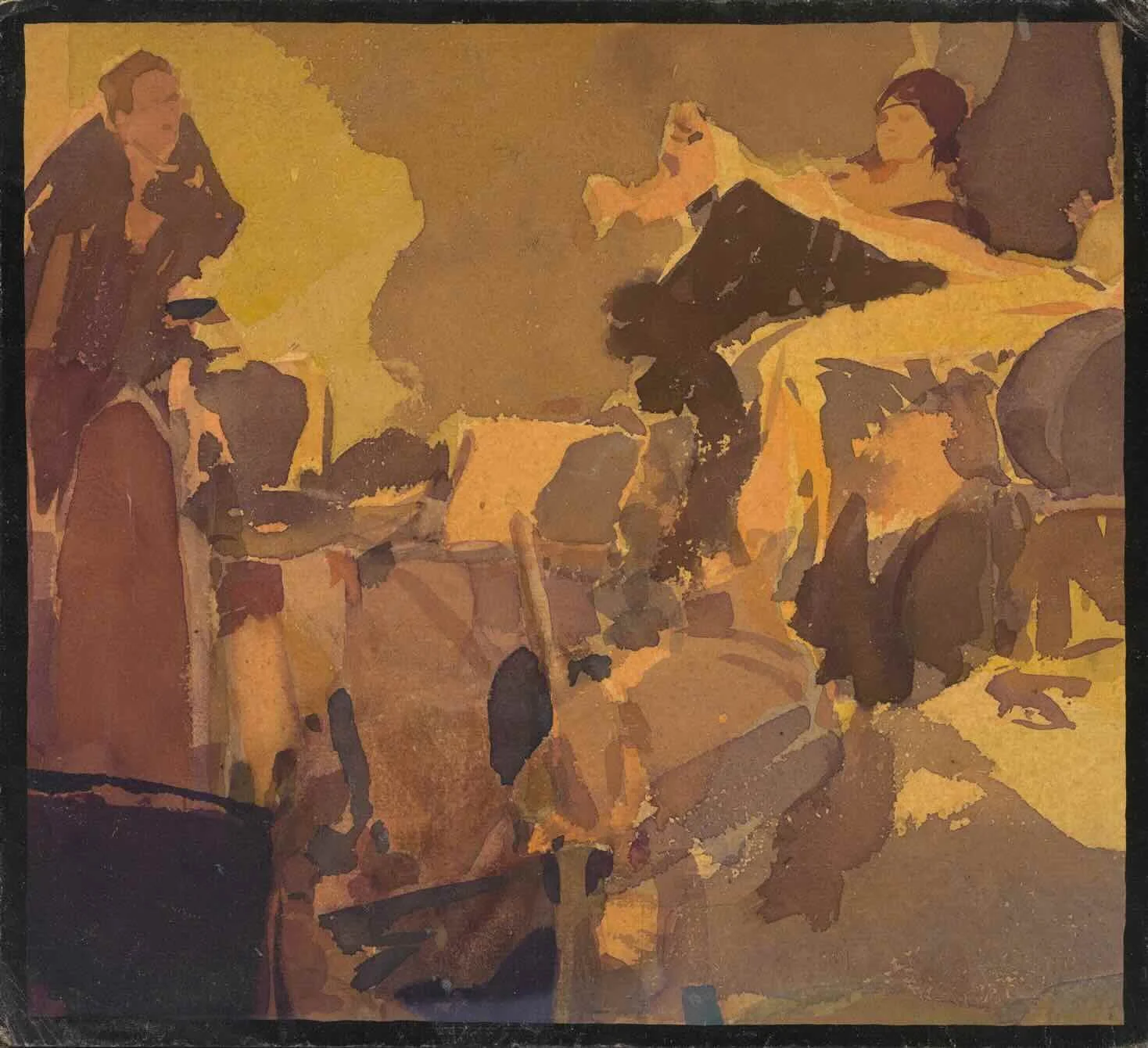 Couple in a Cluttered Room