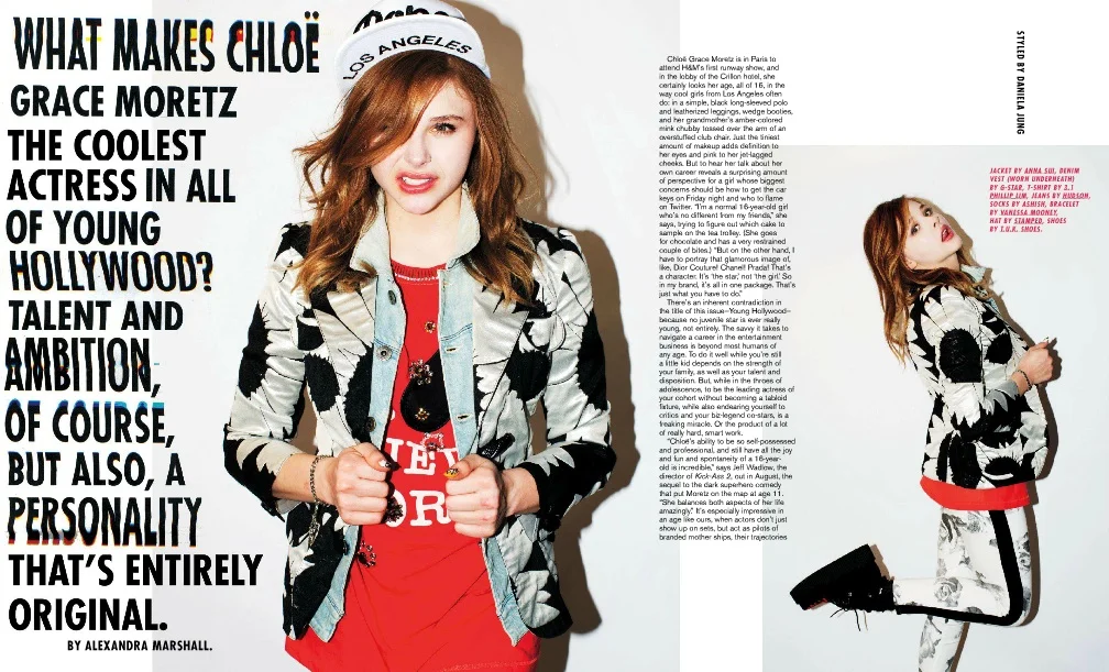 Typography for CHLOÉ GRACE MORETS story