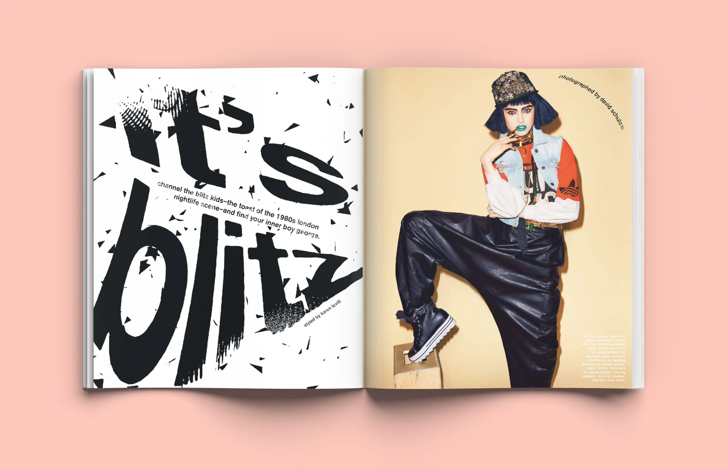Typography and design for IT'S BLITZ story