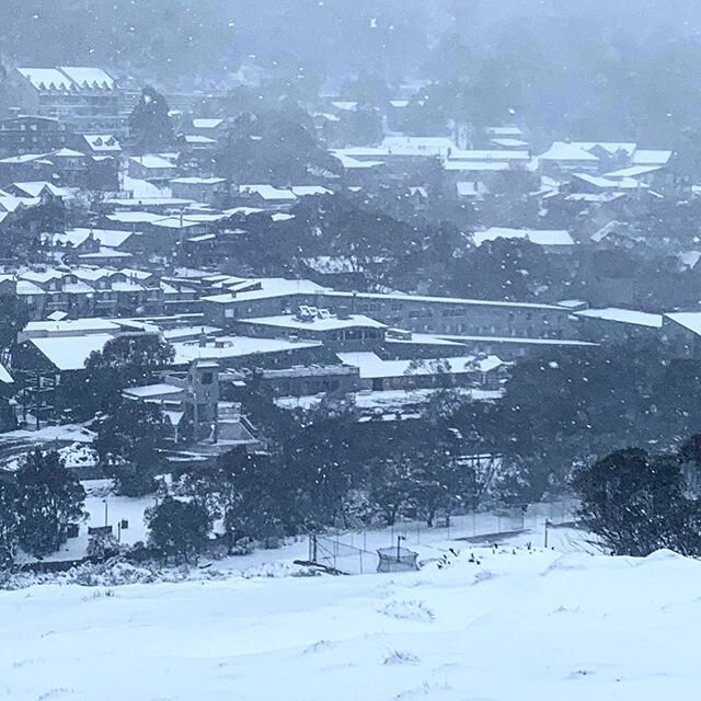 Thredbo village looking very wintery today 😁
#firstsnow #thredbo #thredboresort #snowymountains @thredboresort 
Photo: @reggaeelliss