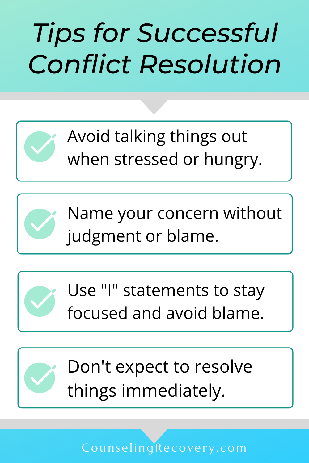 5 tips on conflict resolution