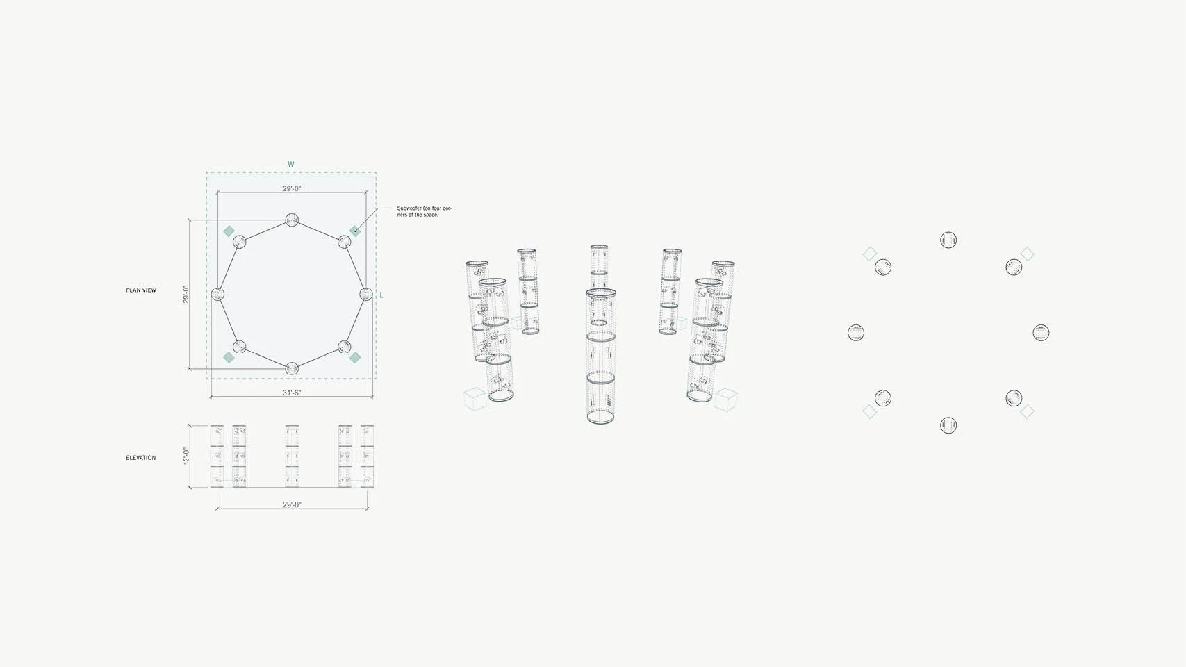 (for Envelop Satellite: a graphic communication for the system structure)