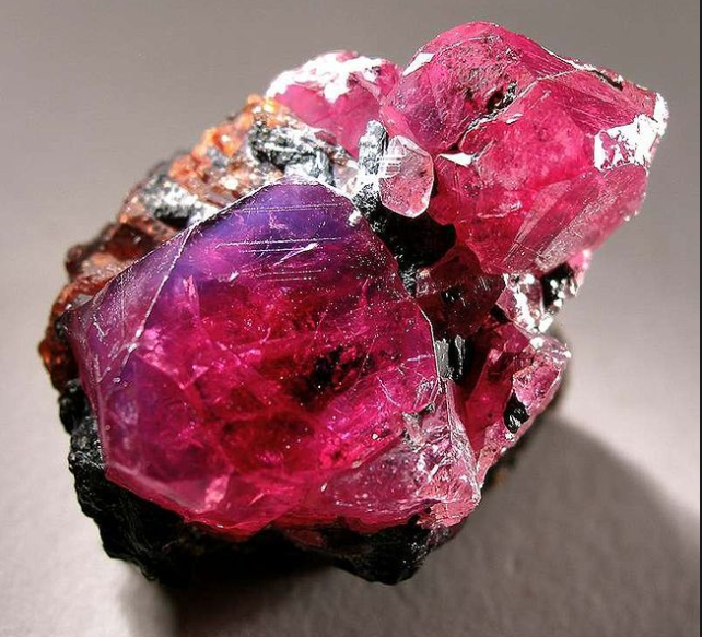 Rough ruby crystal