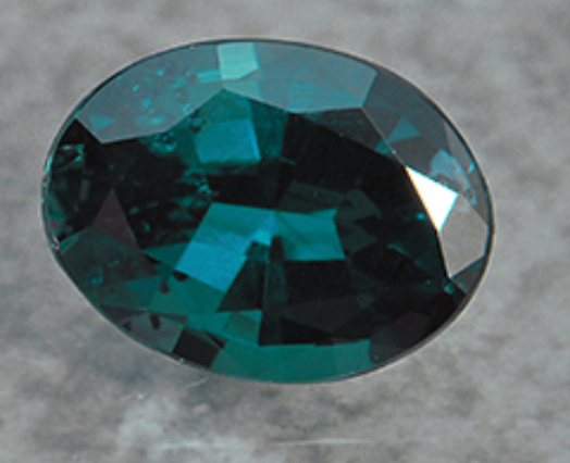 Alexandrite is emerald colored by day and rich pink-red by night.&nbsp;