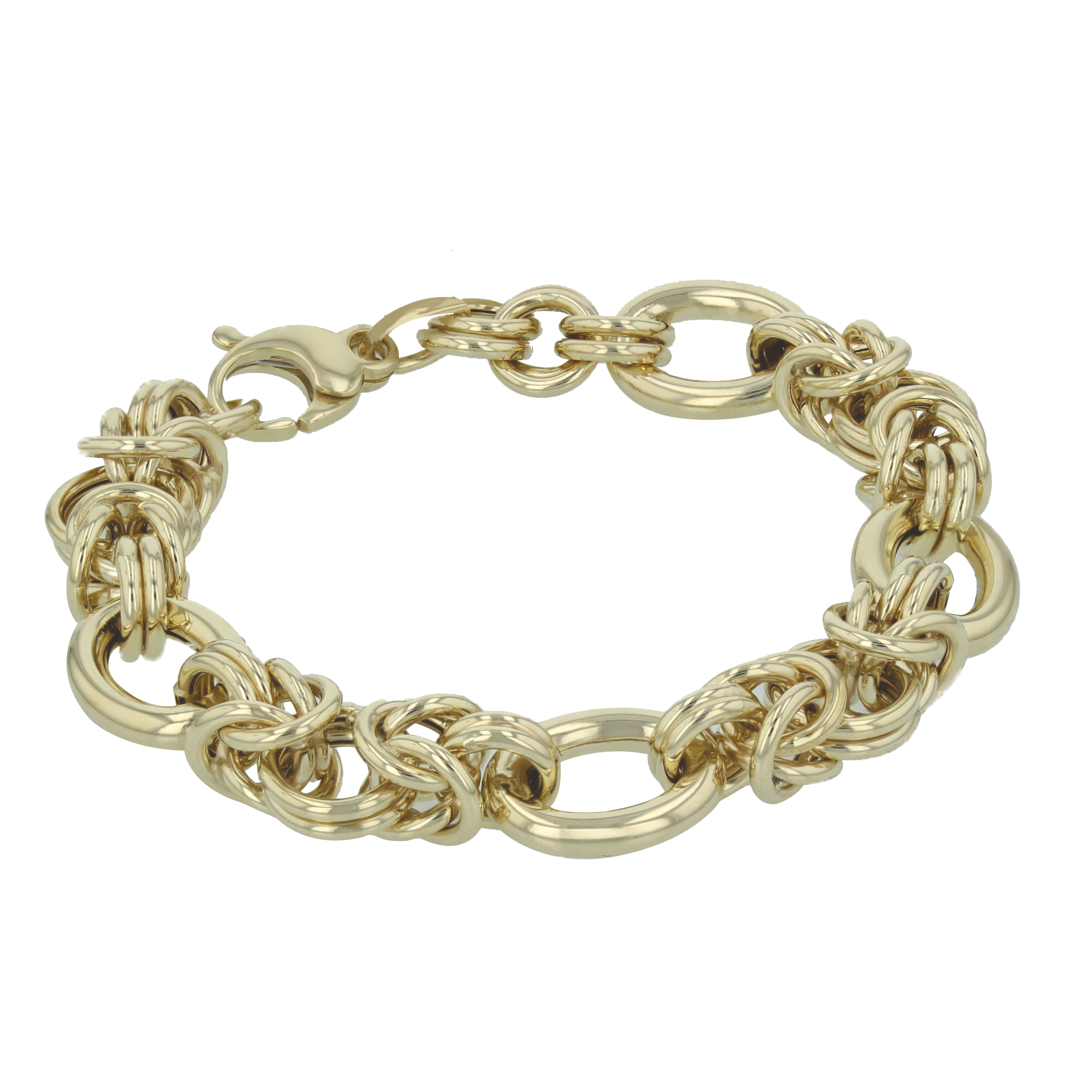 14k y/g Fancy Link bracelet. $1795