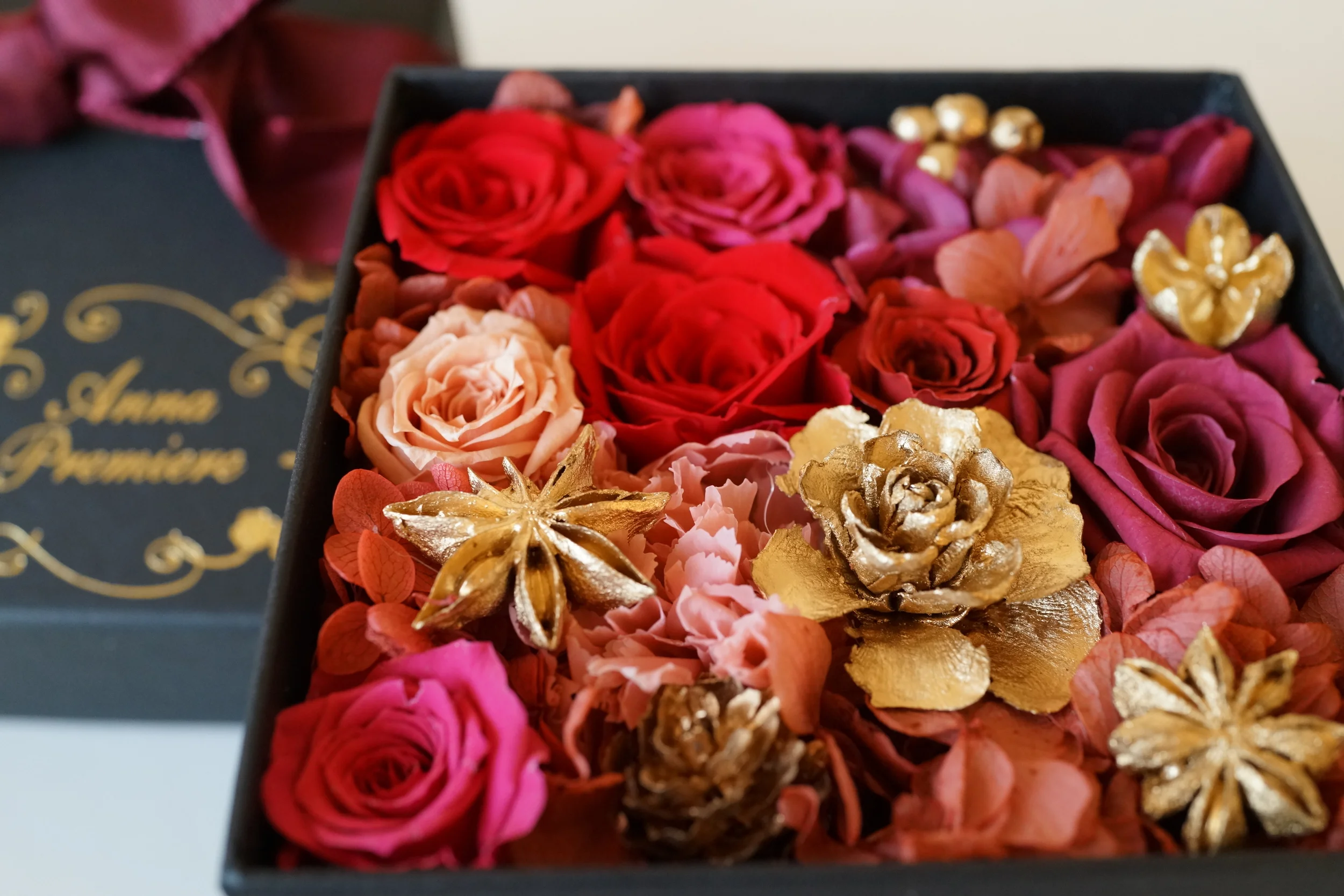 プリザーブドフラワー冬季限定BOX販売