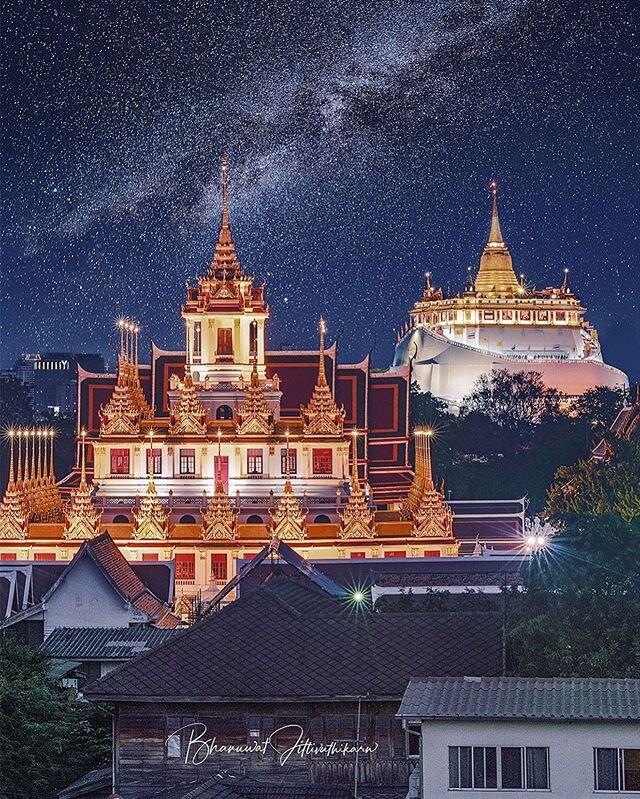 Loha Prasat +Wat Saket #thailand #bangkok #temple #thaiart #travel #nightphotography