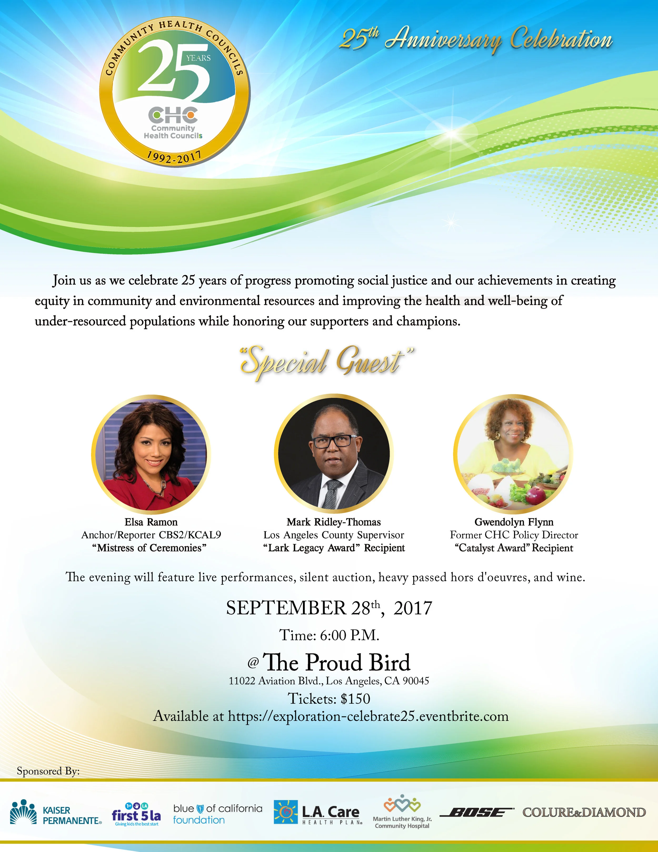 Community Health Councils 25 year Anniversary By Colure and Diamond