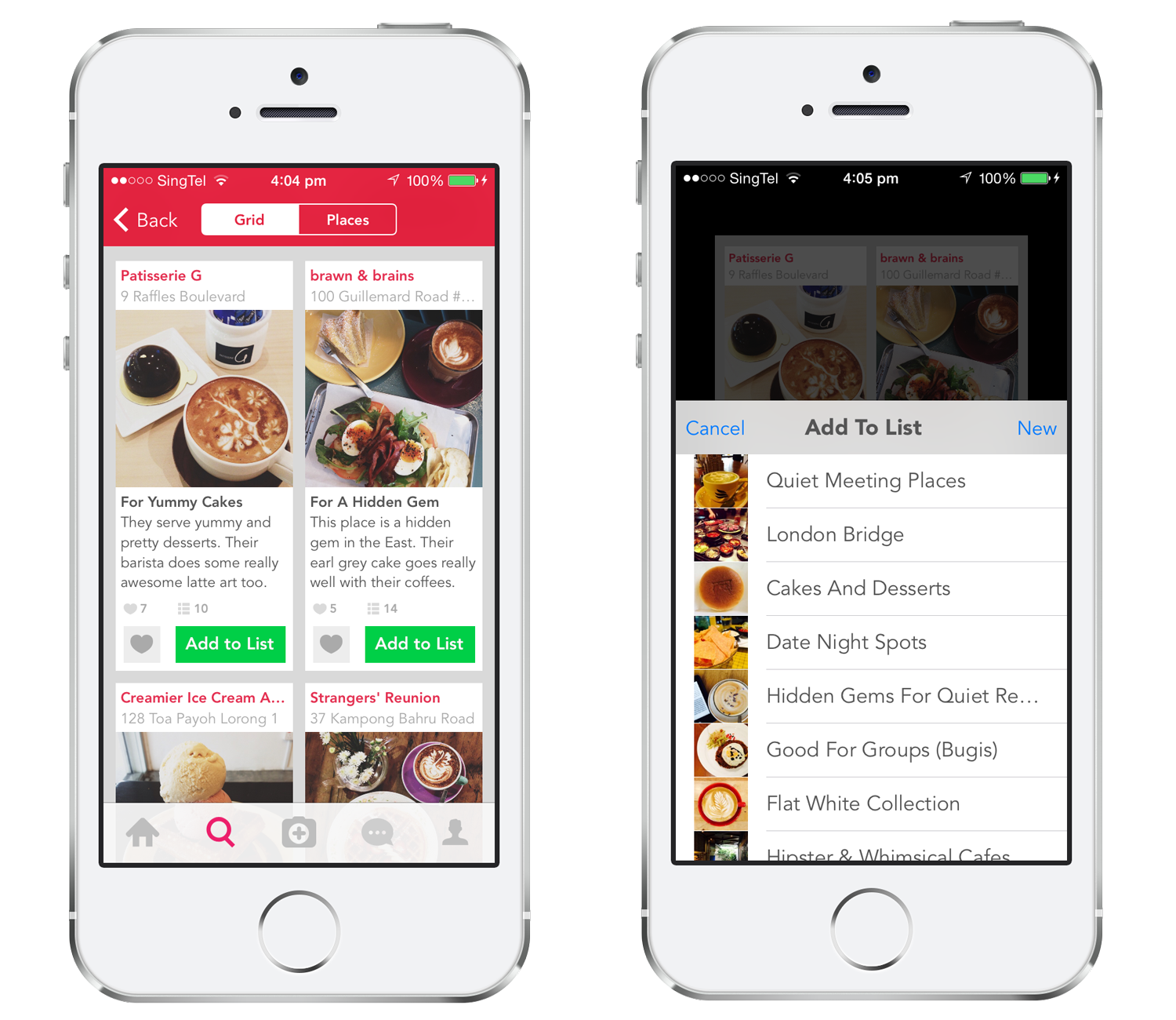  We returned to Singapore and together with co-founder Daniel and a lean engineering team, we built rapid prototypes and pushed to market a new release almost every 2 weeks. I led the Burpple mobile product team from its paper-prototype to executing 