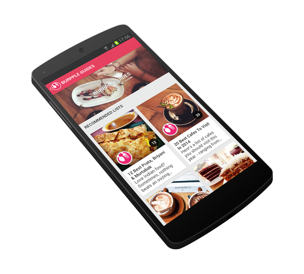  Working together with Android engineer Felix Leo, we gave it a clean flat design and created a card view for the feed, which helped define the different portions of the app. We also kept in mind the different screen sizes for varying Android devices