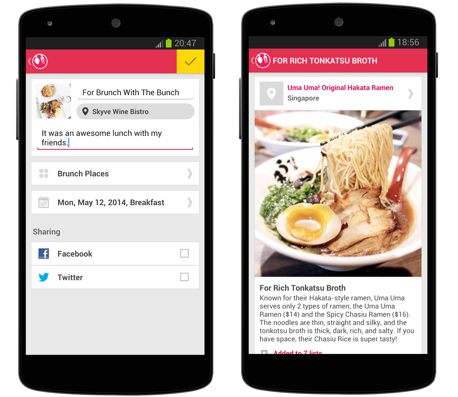  Burpple guides people to great food and the best restaurants for every occasion. Everyday, it is used by thousands of people documenting and sharing their great dining experiences, curating them into useful lists of food guides.  Download Burpple fo