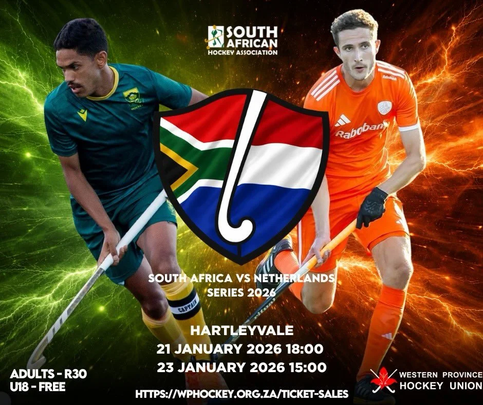 Het Nederlands nationale herenhockeyteam speelt twee interlandwedstrijden tegen Zuid-Afrika op woensdag 21 januari om 18:00 uur en vrijdag 23 januari om 15:00 uur in het Hartleyvale Stadion in Kaapstad.

Toeschouwers in oranje zijn van harte welkom!
