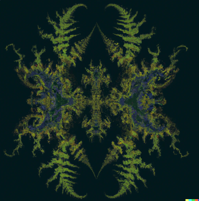 ferns in a kaleidoscope