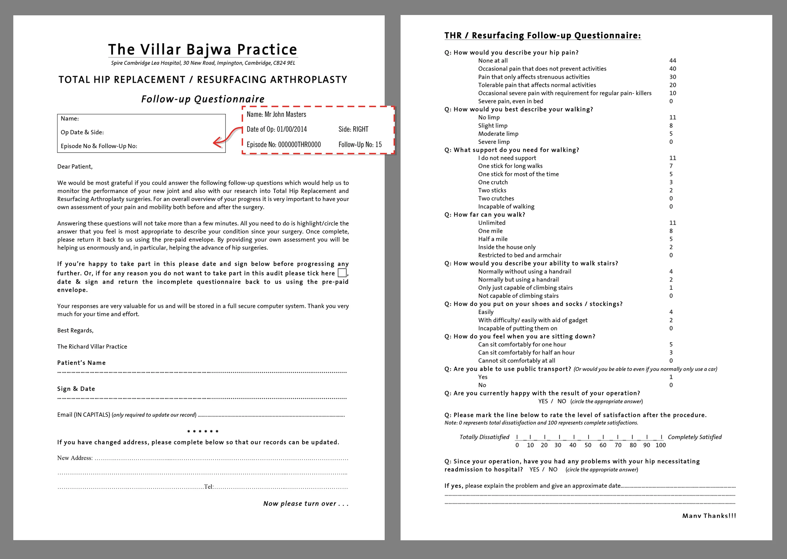 Fig 1b: New Questionnaire (click on image for enlarged view)