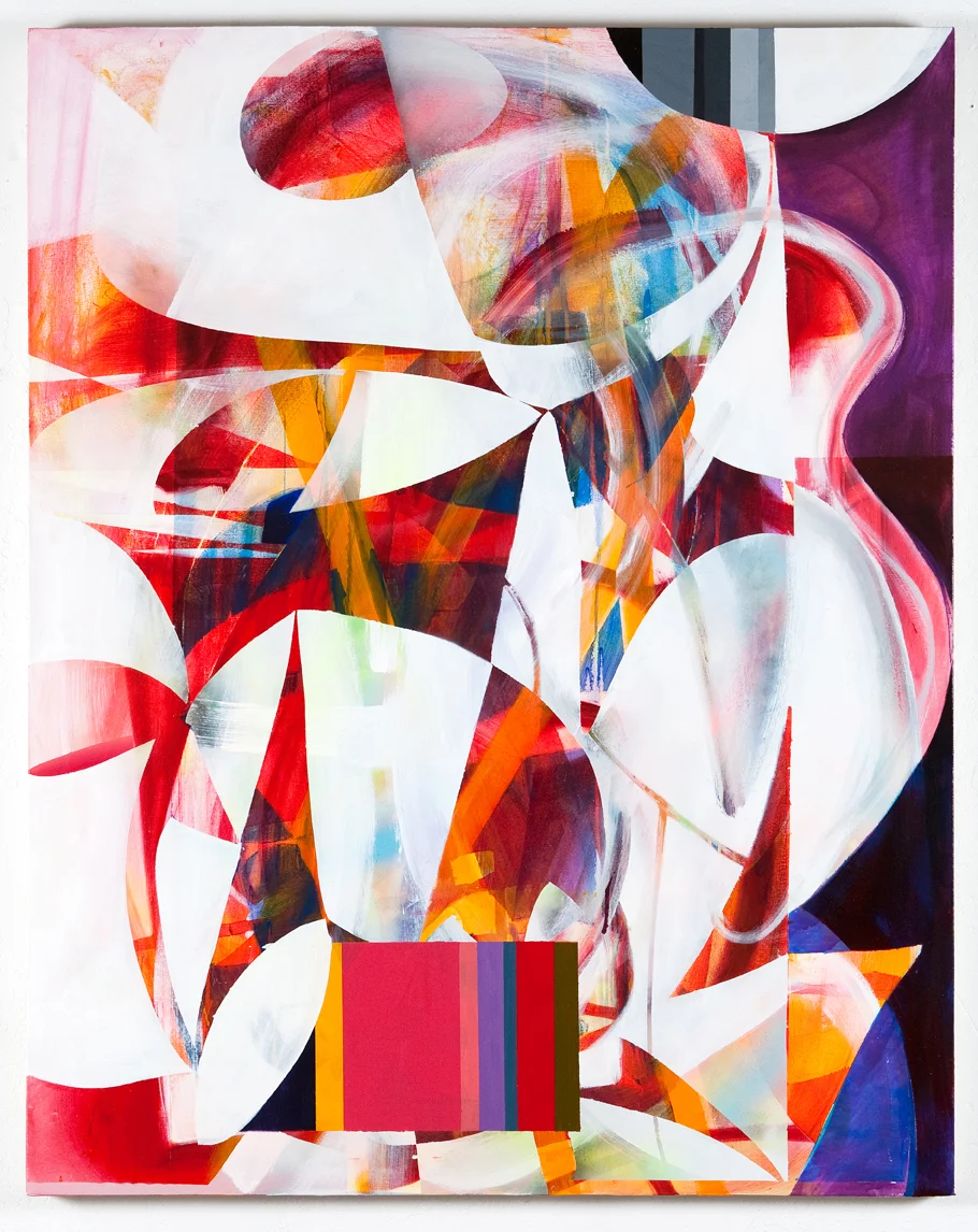Summer , 2013 48 x 60 inches oil and spray paint on canvas