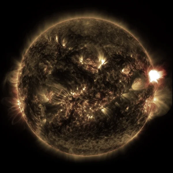 Image Credit: NASA/SDO First one of the year was yesterday according to NASA. Astro nomical significance of solar flares? Click here. Astro logical significance of solar flares. Click here. Psychosomatic effects of solar flares. Click here. Other space weather happenings. Click here. 
