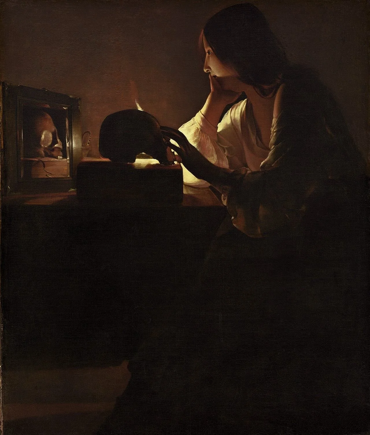Let&rsquo;s bring back giving and receiving love in the form of reading and writing candlelit love letters. &hearts;️

Repentant Magdalene, George de la Tour, 1640
Writing by Candlelight, Johannes Rosierse, 1848
The Love Letter, Ferdinant Georg Waldm
