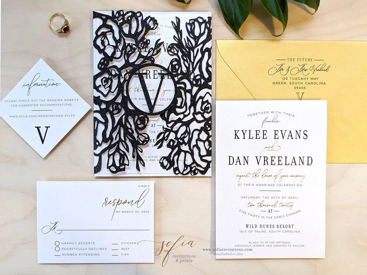 black tie optional wedding invitation wording