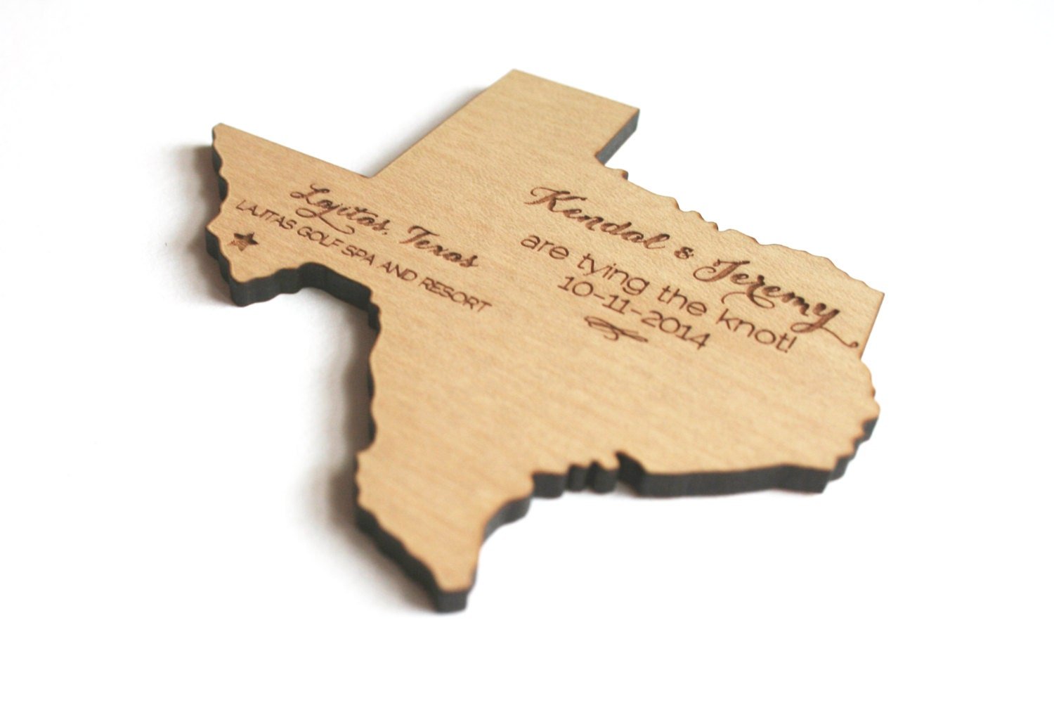 Wood Save the Date Magnets – Rooted & Built Design