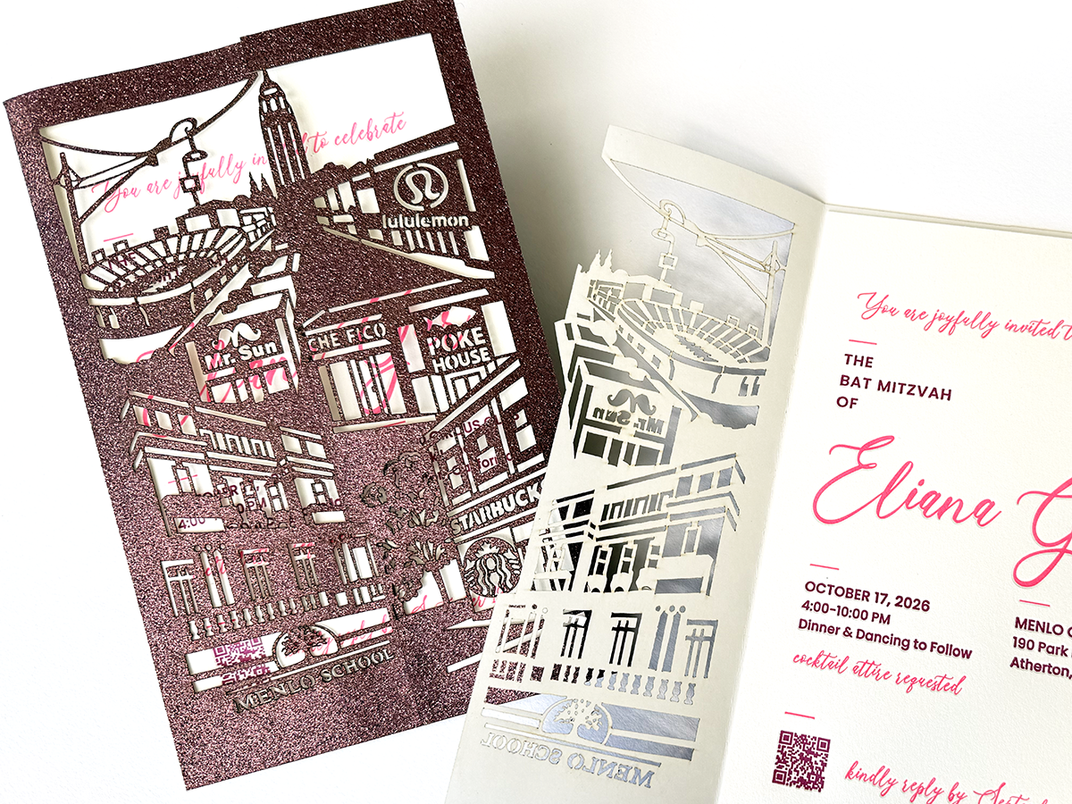important locations illustrated invitation