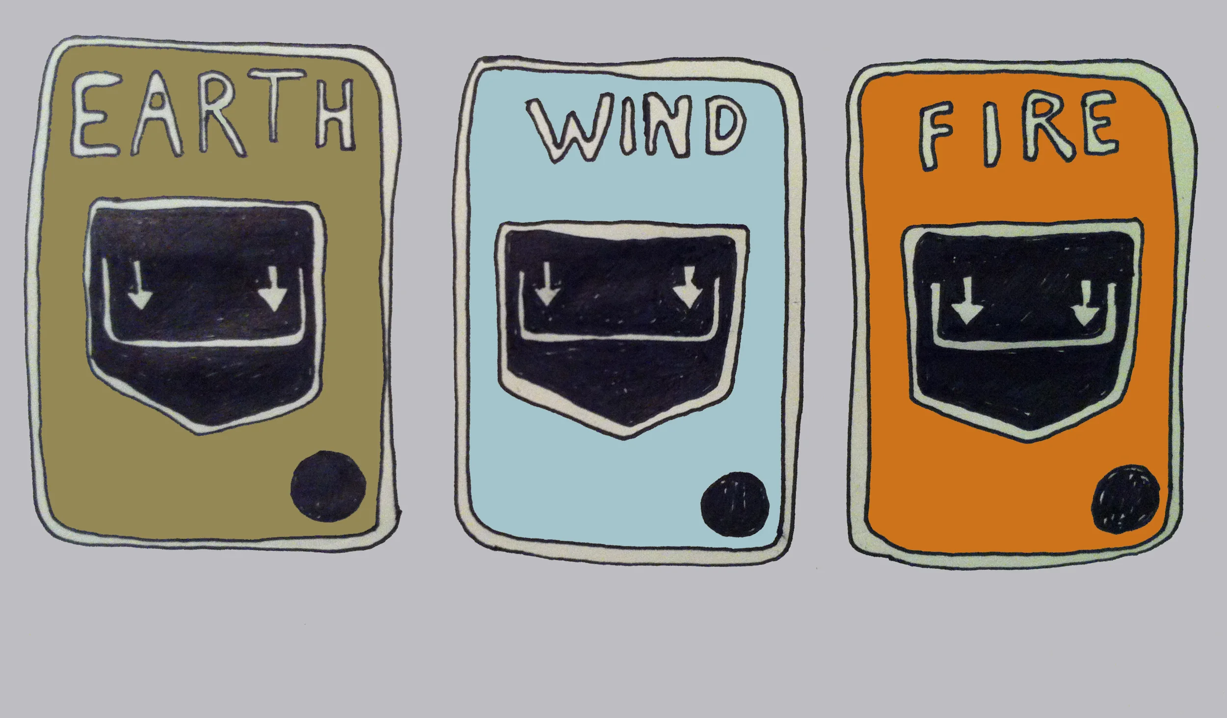 2012 was a year challenge for drawing a day and here's one of the better ones. Who wouldn't want to pull all the alarms for the band that stretches endless genres. 