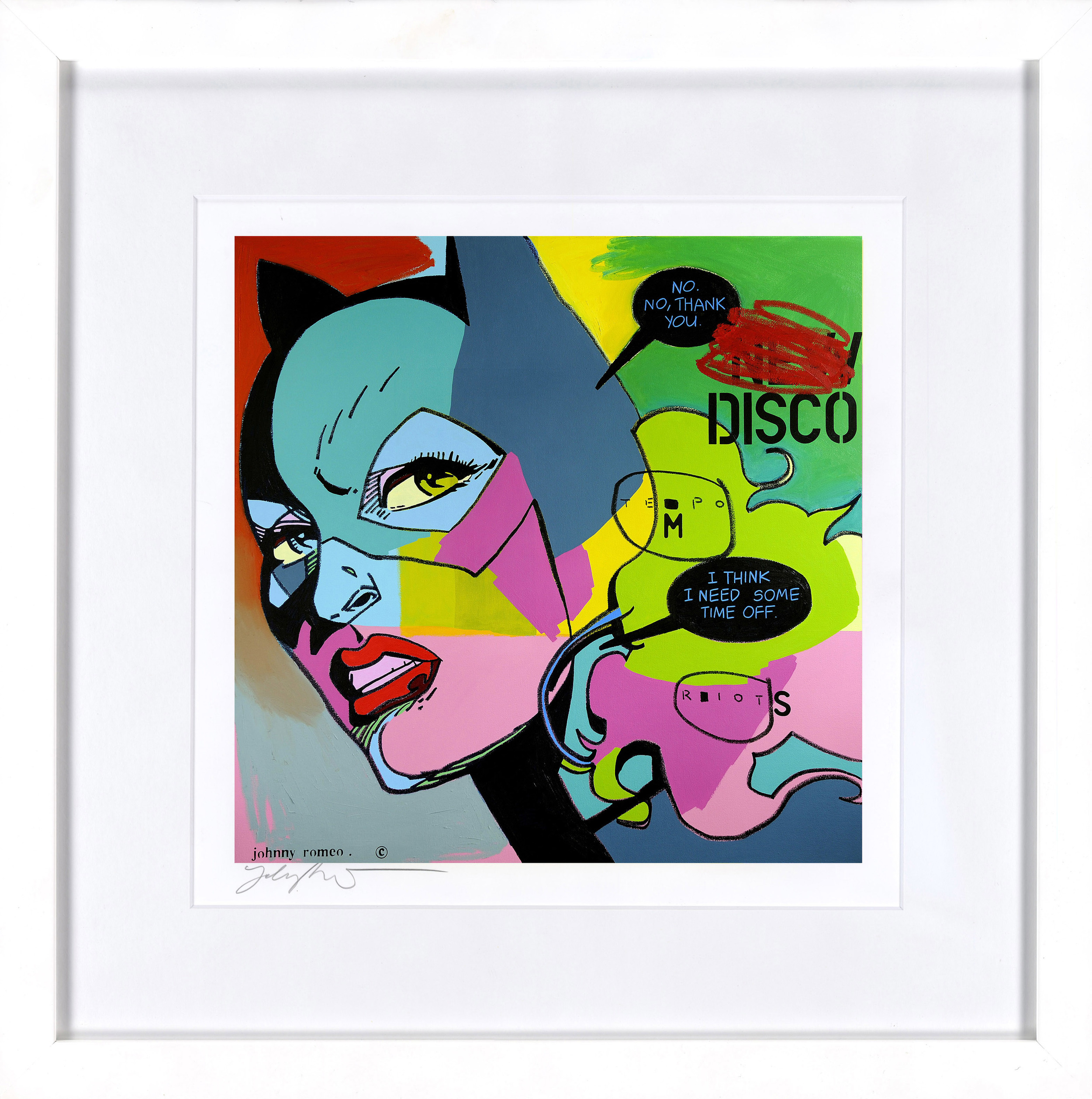 Johnny Romeo, Tempo Riots print framed.jpeg