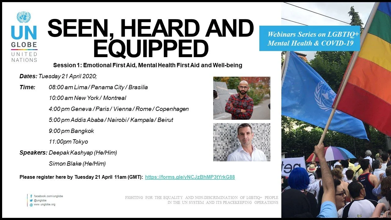 Webinar: Emotional First Aid, Mental Health First Aid and Well-being