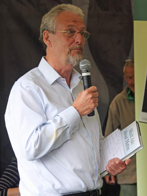 Bob Kennard talking at Ludlow Food Festival