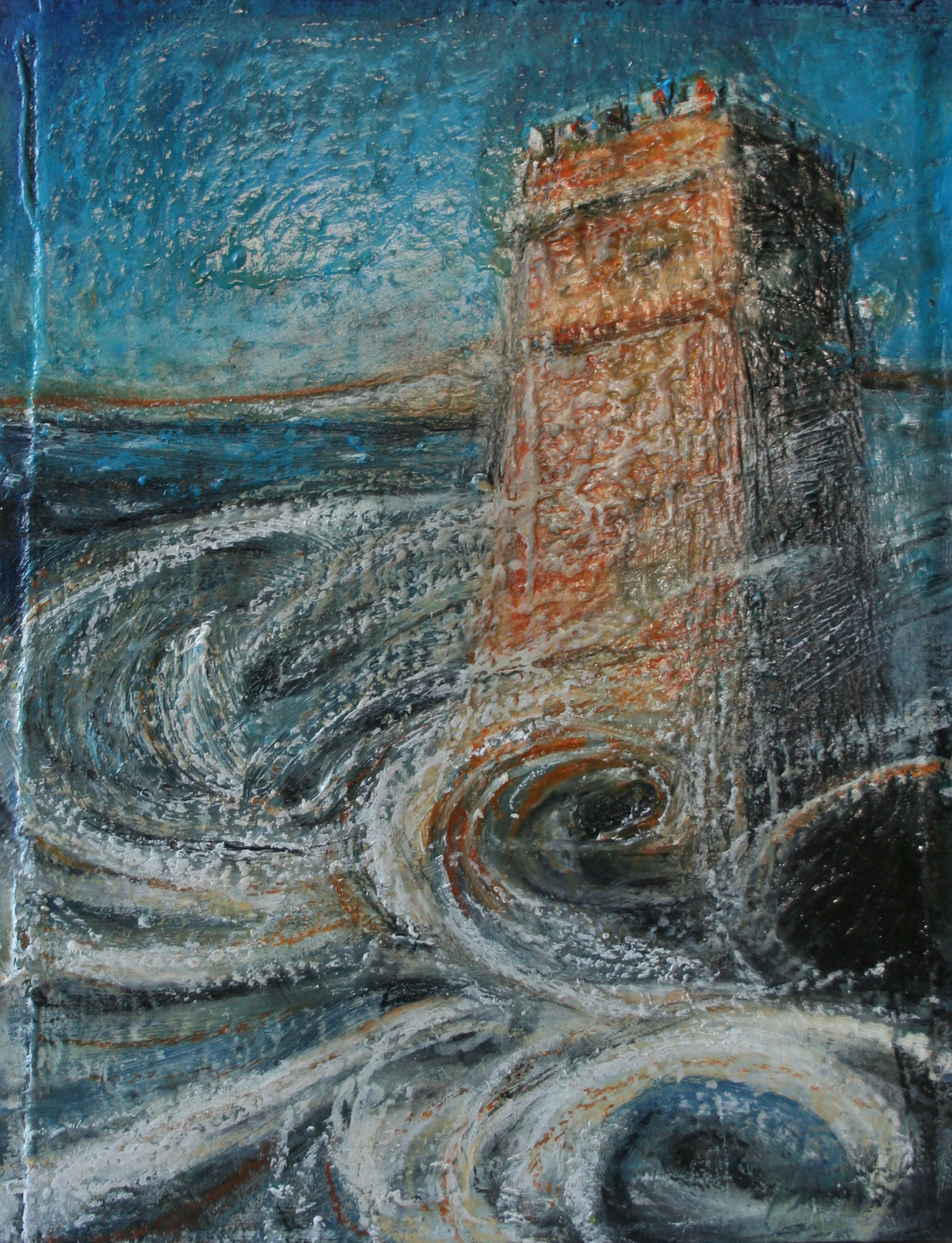 Breezy Point Lighthouse 9" x 12"