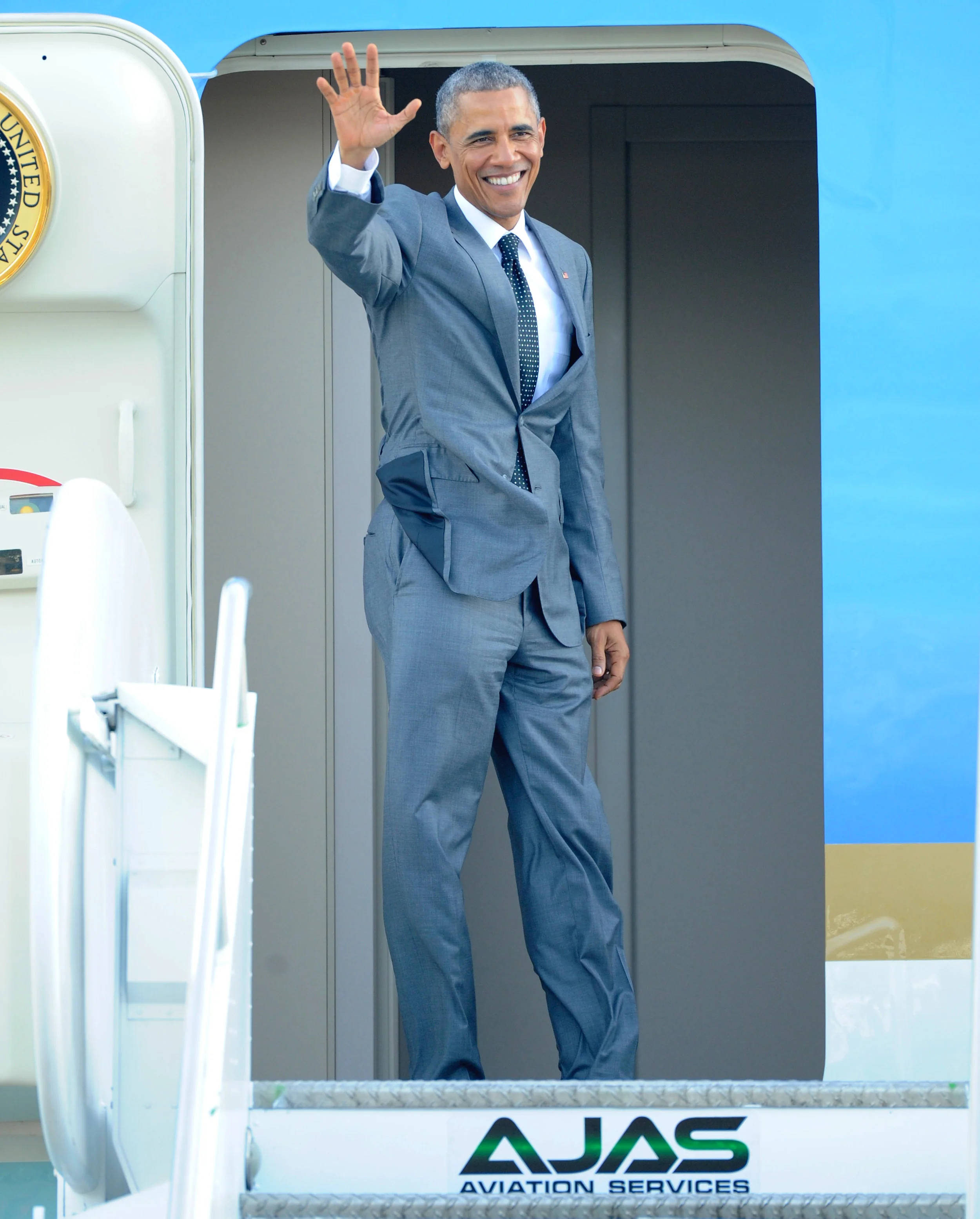 President of the United States Barack Obama during his 2015 visit to Jamaica