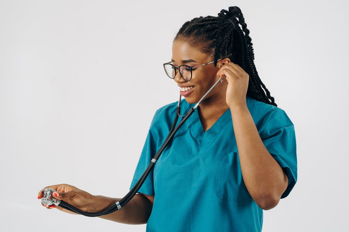 A professional-looking doctor in uniform.