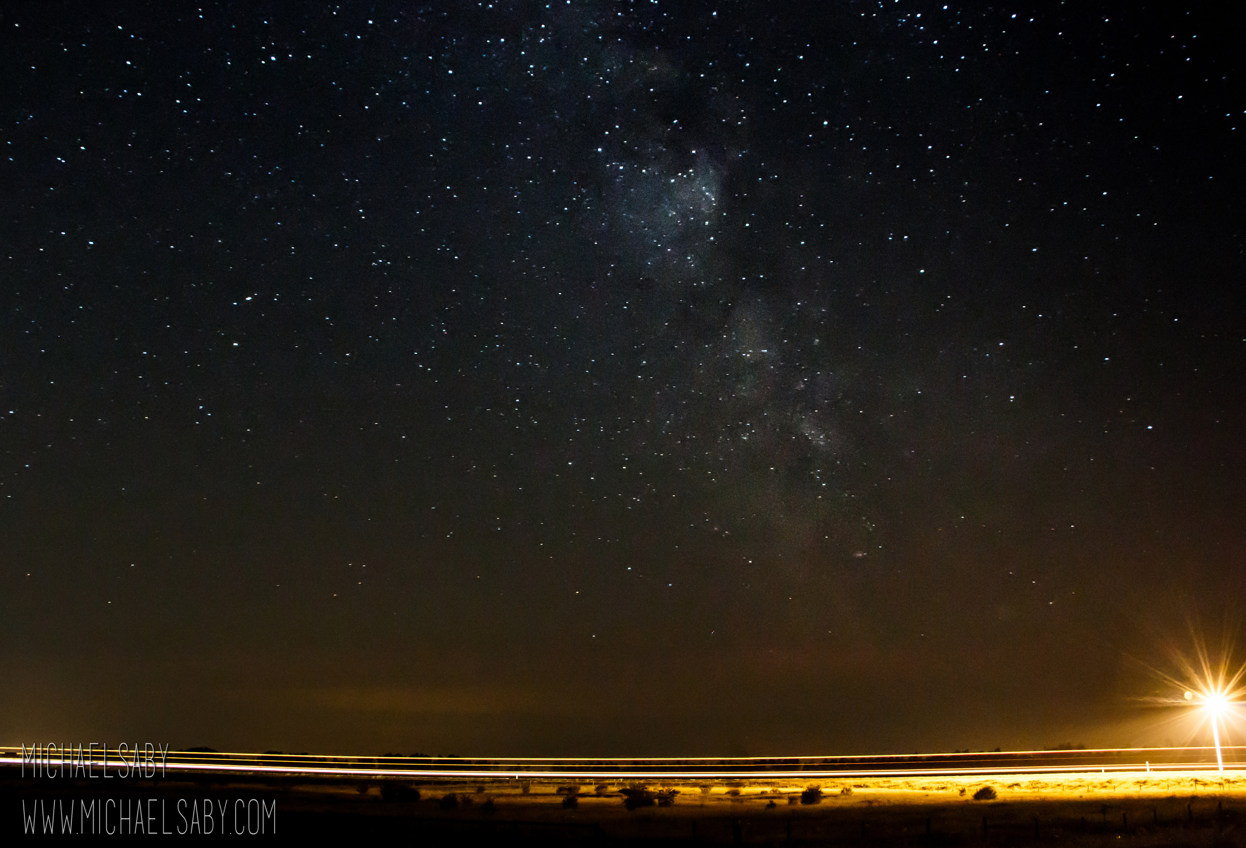 Milky Way Light Trail