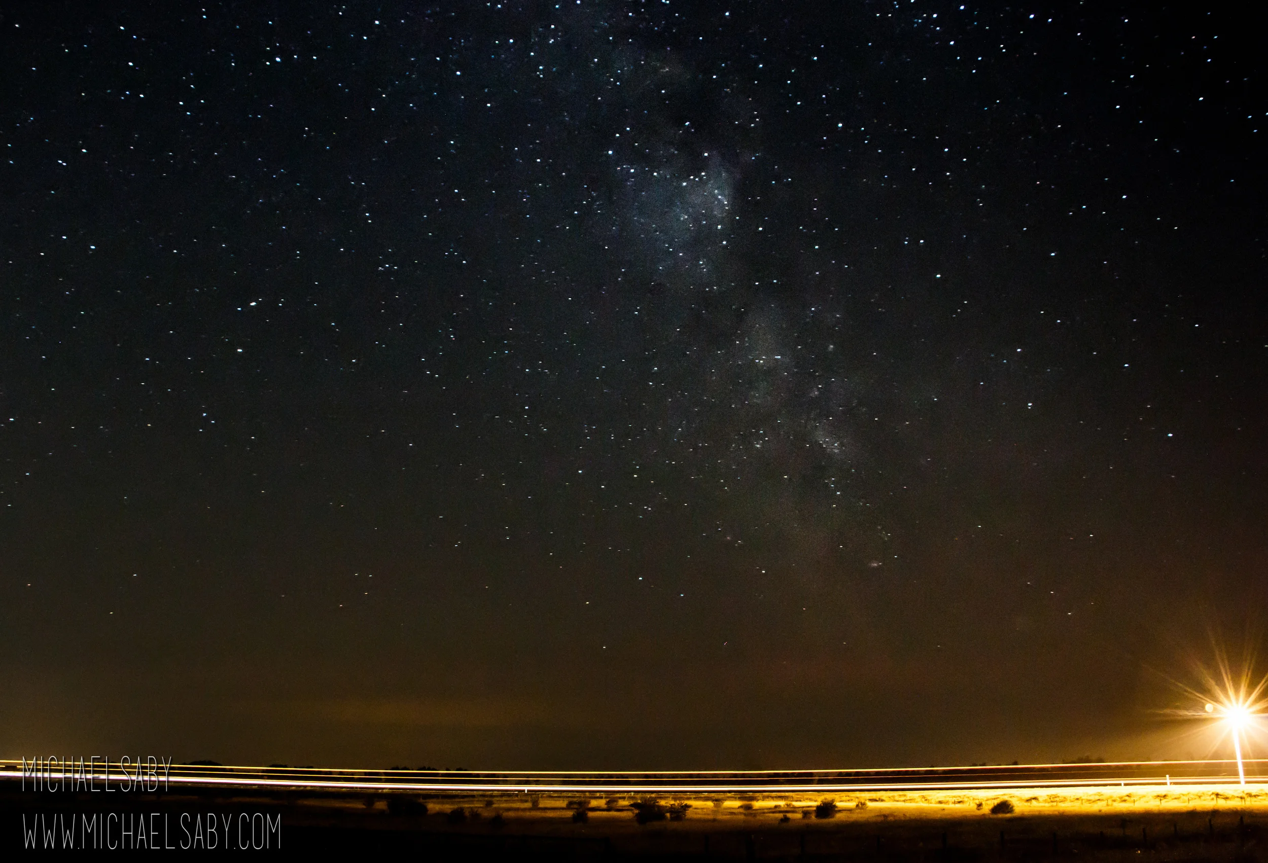 Milky Way Light Trail