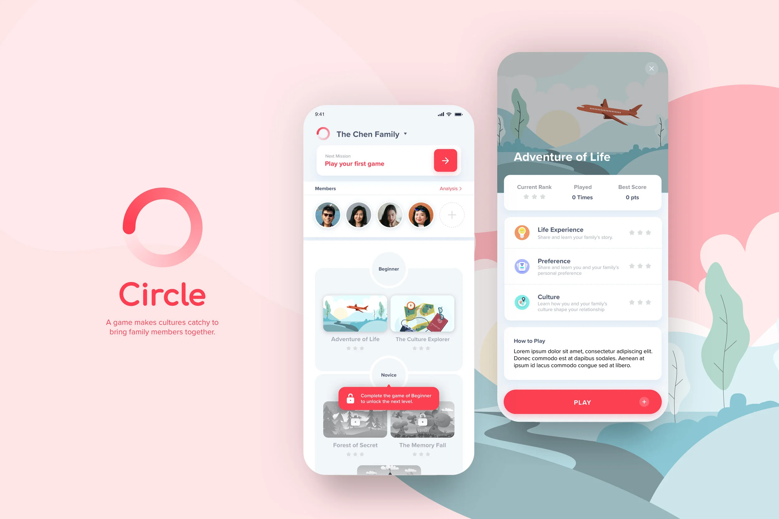 A game makes cultures catchy to bring family members together.