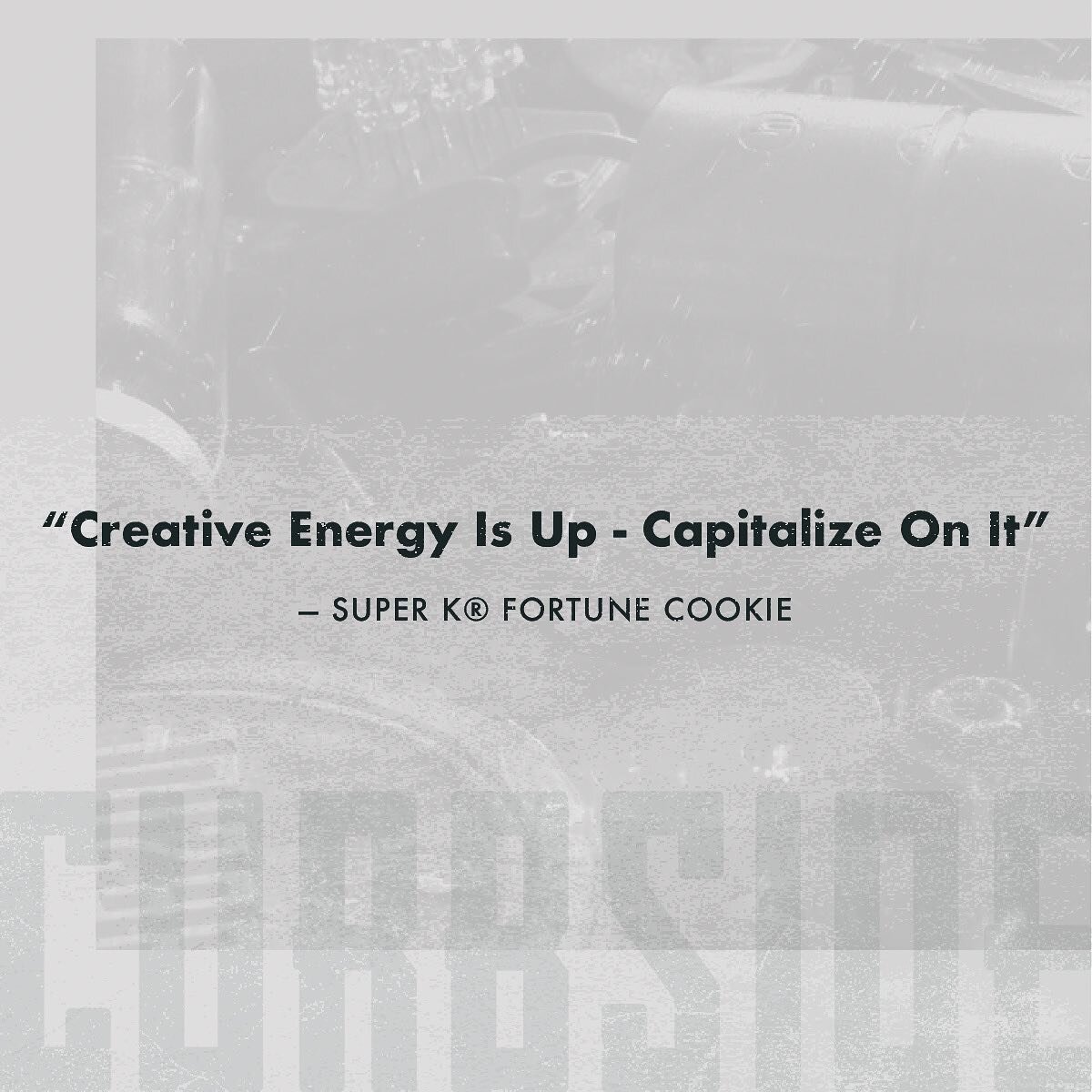 It&rsquo;s New Years Eve and as we start a new project in ATL this week, we are ending our month of posts with words of wisdom we pulled out of a fortune cookie: &ldquo;Creative energy is up. Capitalize on it.&rdquo; Be happy, stay healthy, &amp; HAP