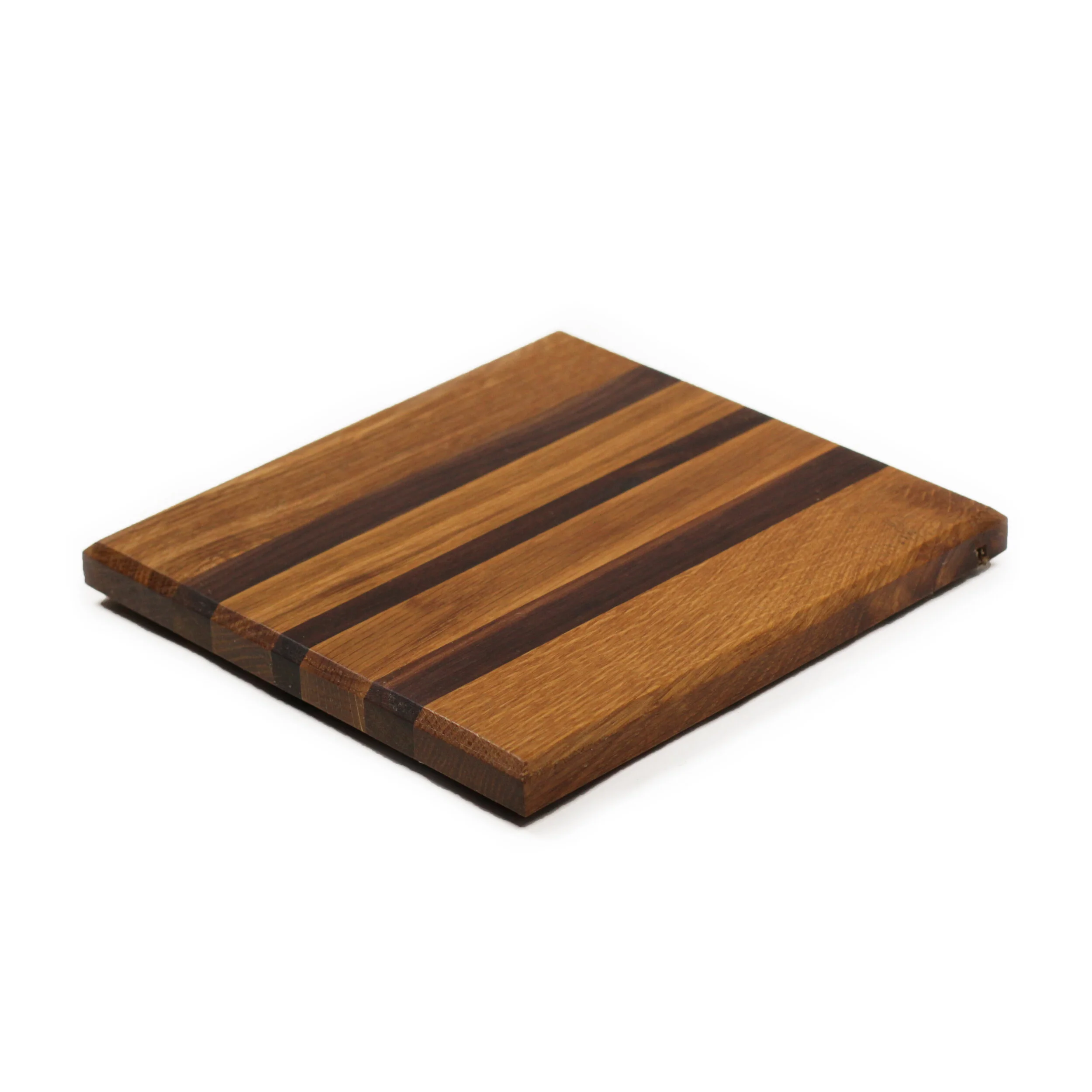 Oak | Walnut Edge Grain Cutting Board (8x7.75x.75)