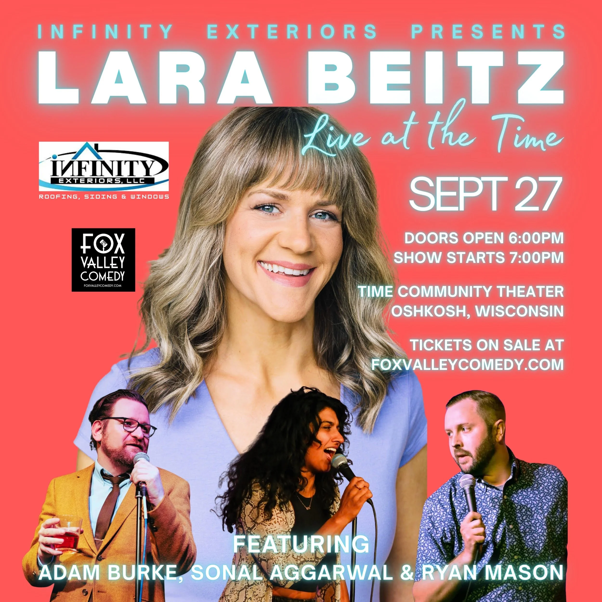 Lara Beitz Live Comedy at the Time. 