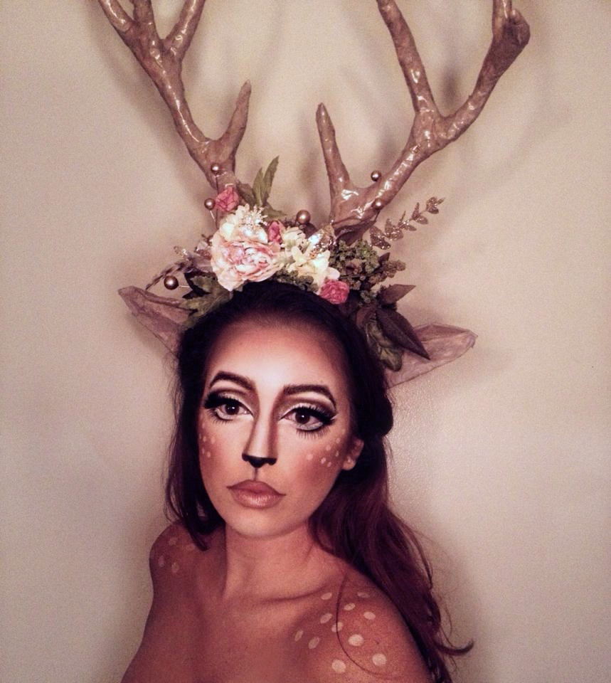 Look 7 / Day 7: Fawned of you my deer. (click here to see how I made this antler headpiece from scratch)