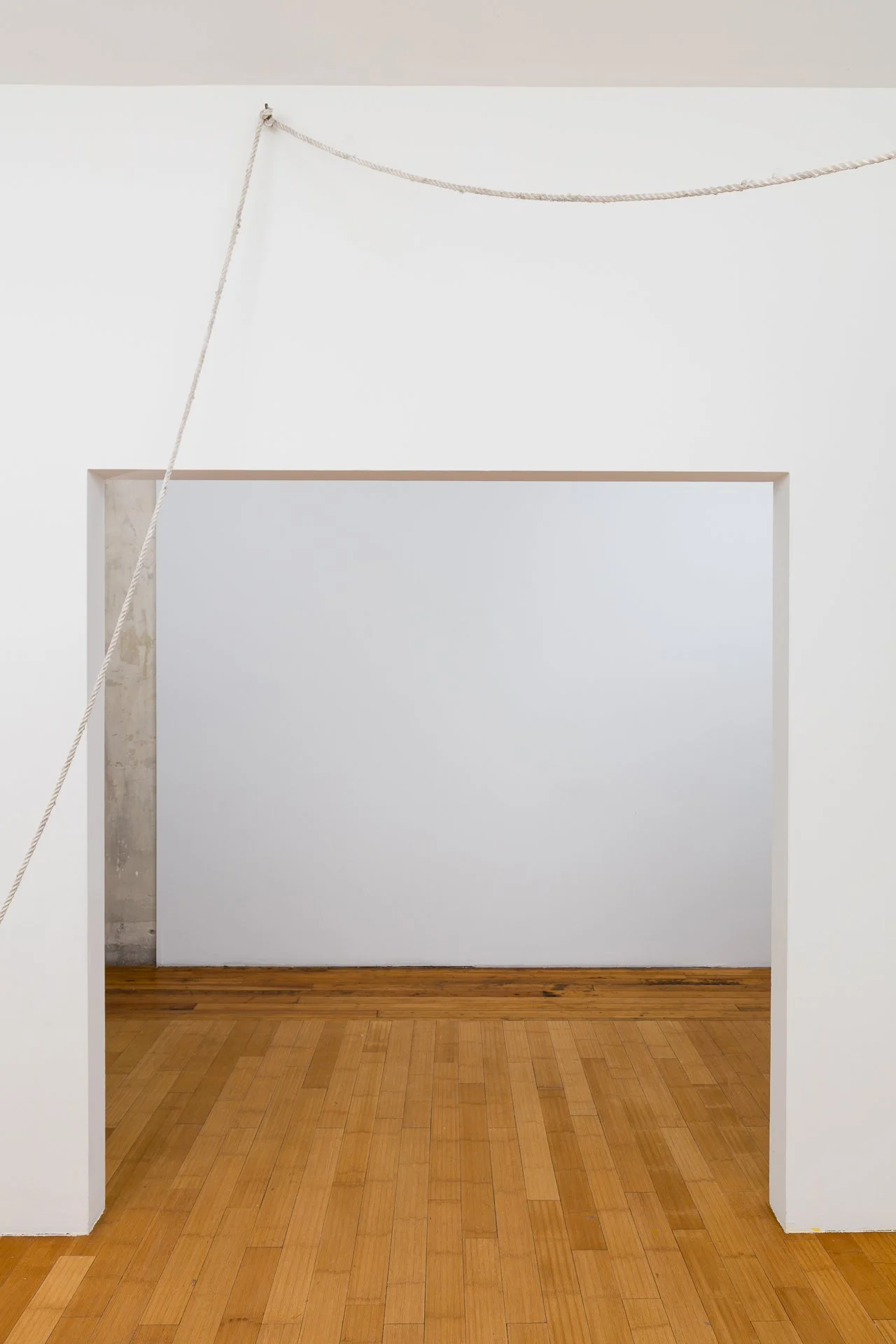 Enduring Gravity (installation detail) paper mâché, rope, wood, hardware, graphite on paper Dimensions variable 2025
